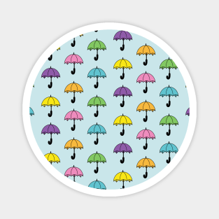 Rainbow Umbrellas Magnet